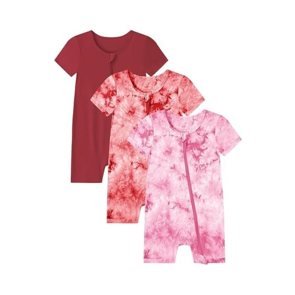 Baby Girl Boys Rayon Bamboo Pajamas Zipper Pjs
