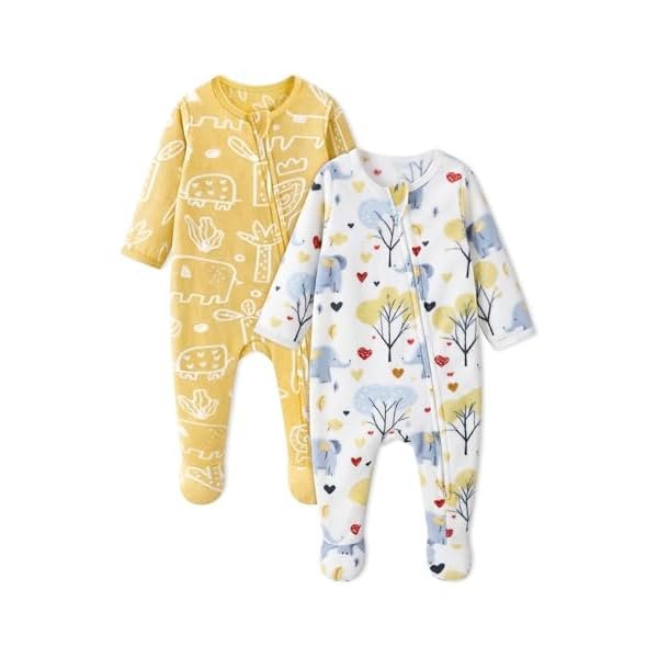 Fleece Baby Pajamas Sleep Play Footie Pjs Boys Girls