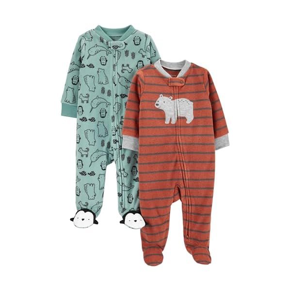 2-pack Fleece Footed Sleep Toddler