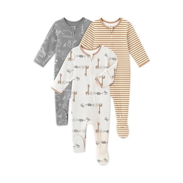 Baby Cotton Pajamas Boys Girls Sleep Play Footie PJs