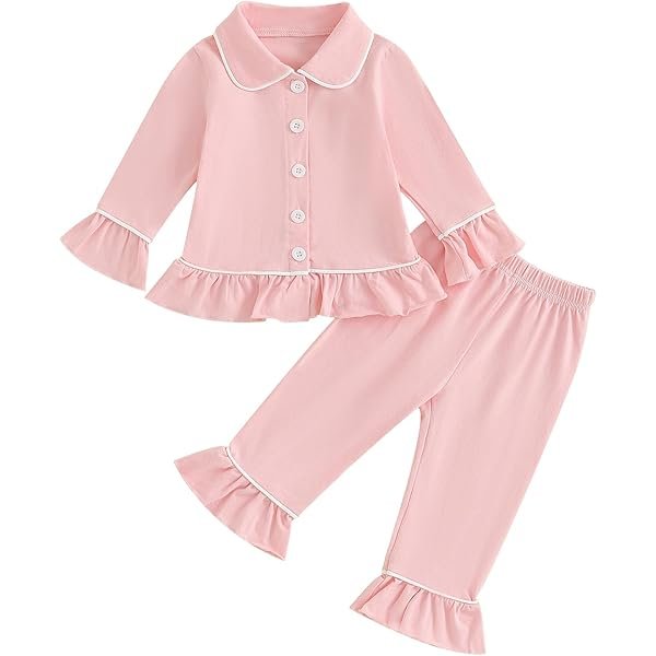 Toddler Baby Girl Pajamas Set Cotton Pjs