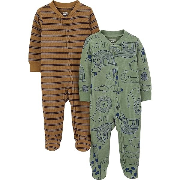 2-pack Cotton Footed Sleep