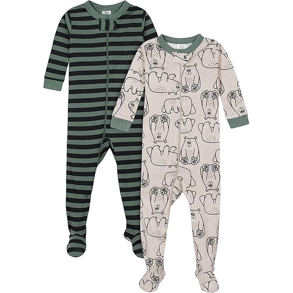 Baby Boys 2-Pack Footed